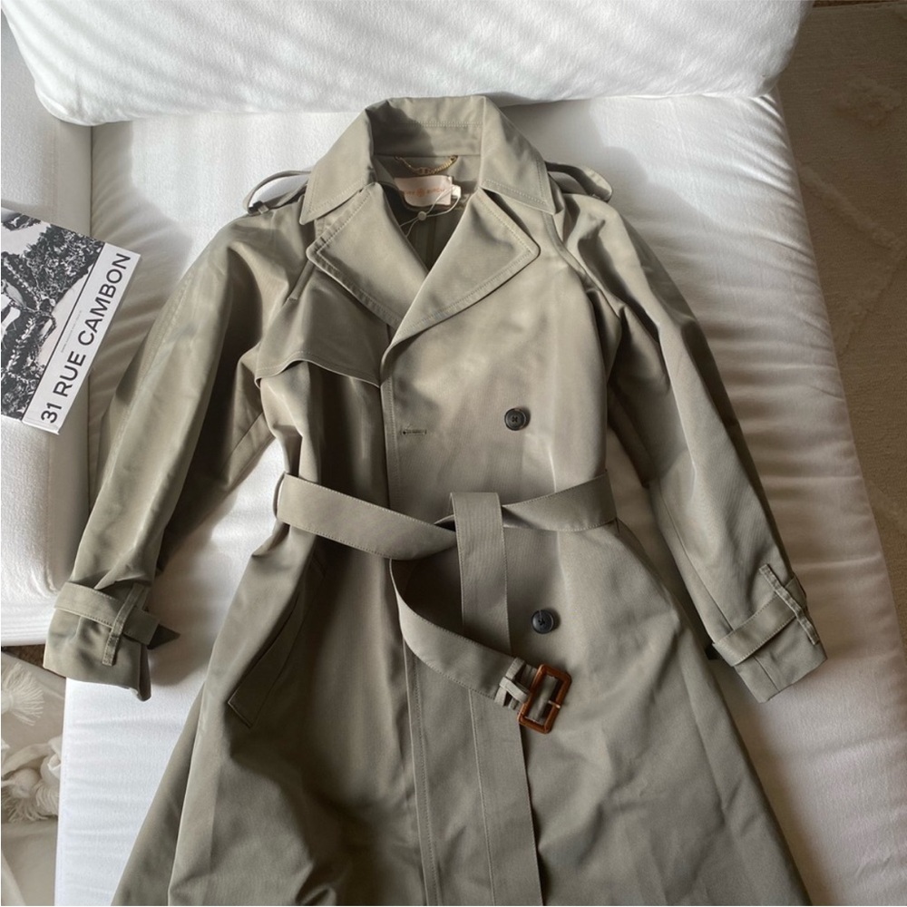 Tory Burch Classic Double Breasted Trench Coat Size 4